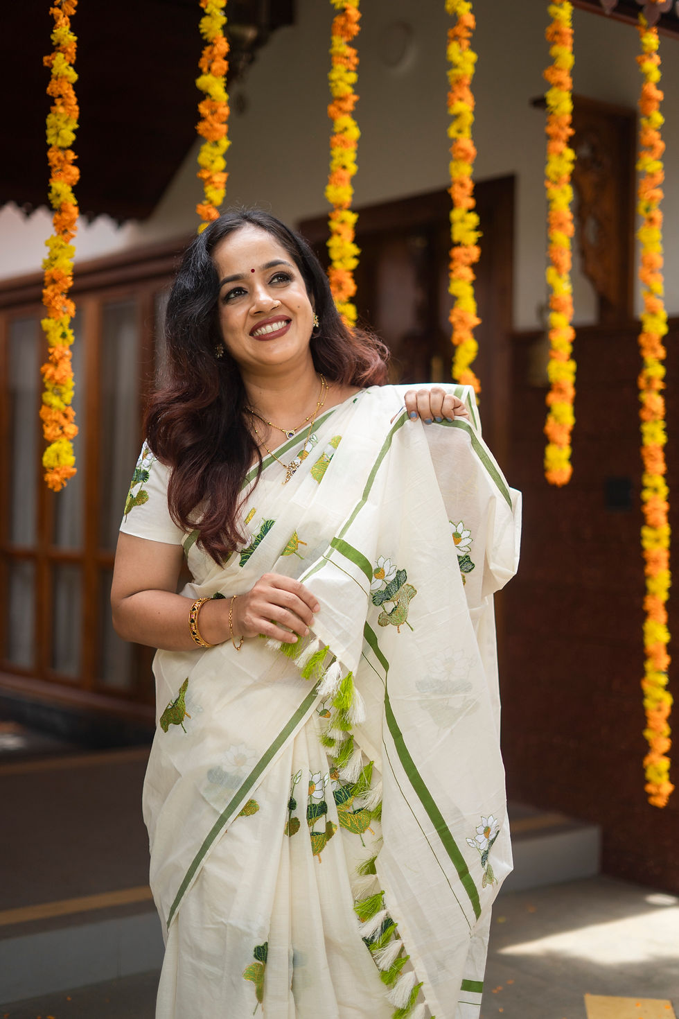 Thumbnail: Saroja Embroidered Saree