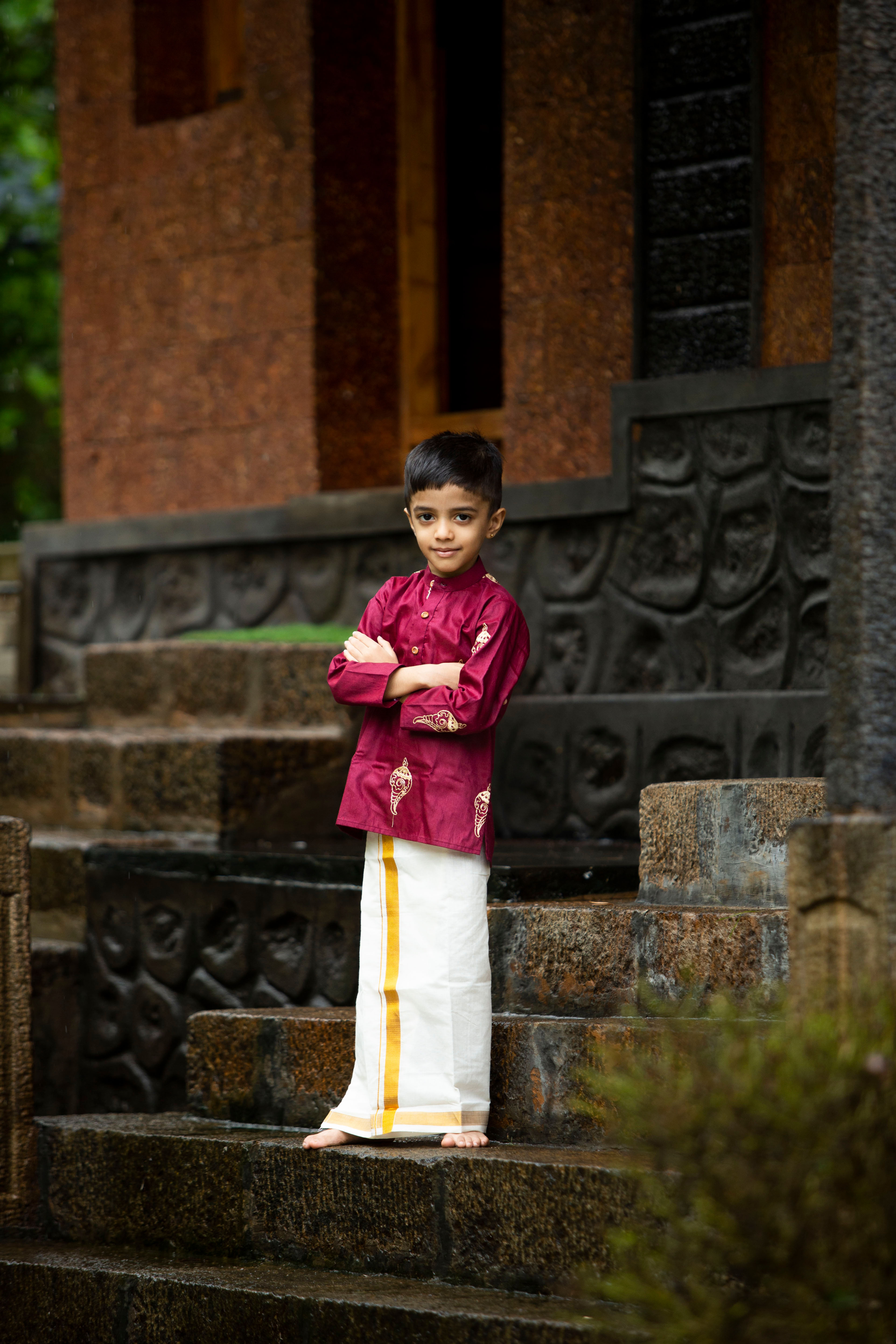 Shankh Kids Kurta