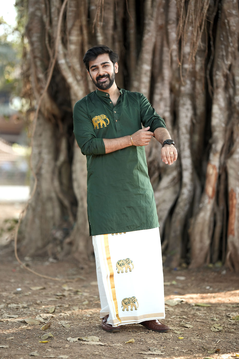 Thumbnail: Anachandam Kurta Set Green