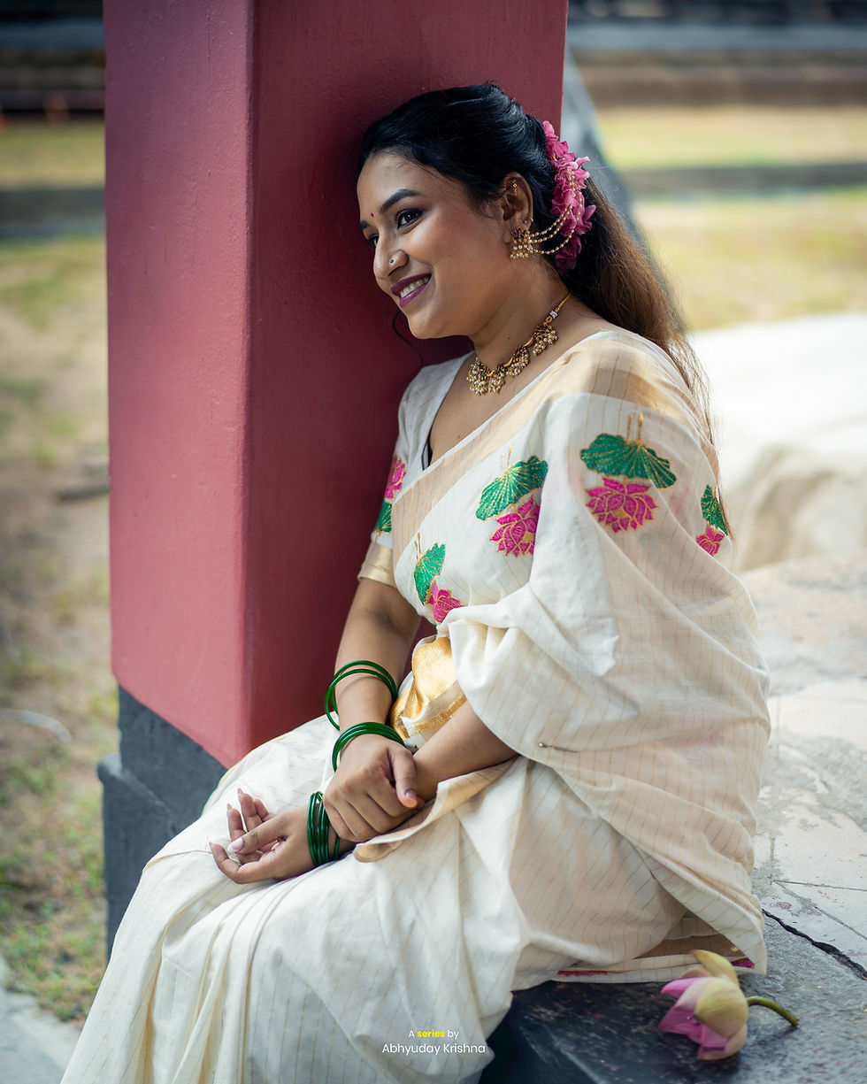 Thumbnail: Kamalam Embroidered Saree