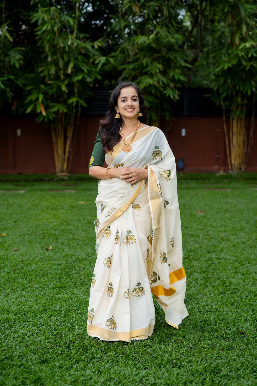 Thumbnail: Anachandham Saree - Green
