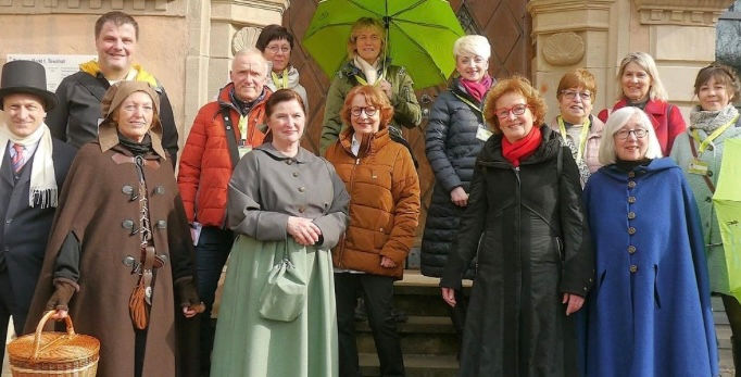 Verein Eisenacher Gästeführer e.V. an der Rathaustreppe zum WGFT 2025