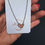 Thumbnail: Pink/orange agaat collectie heart ketting zilver 1