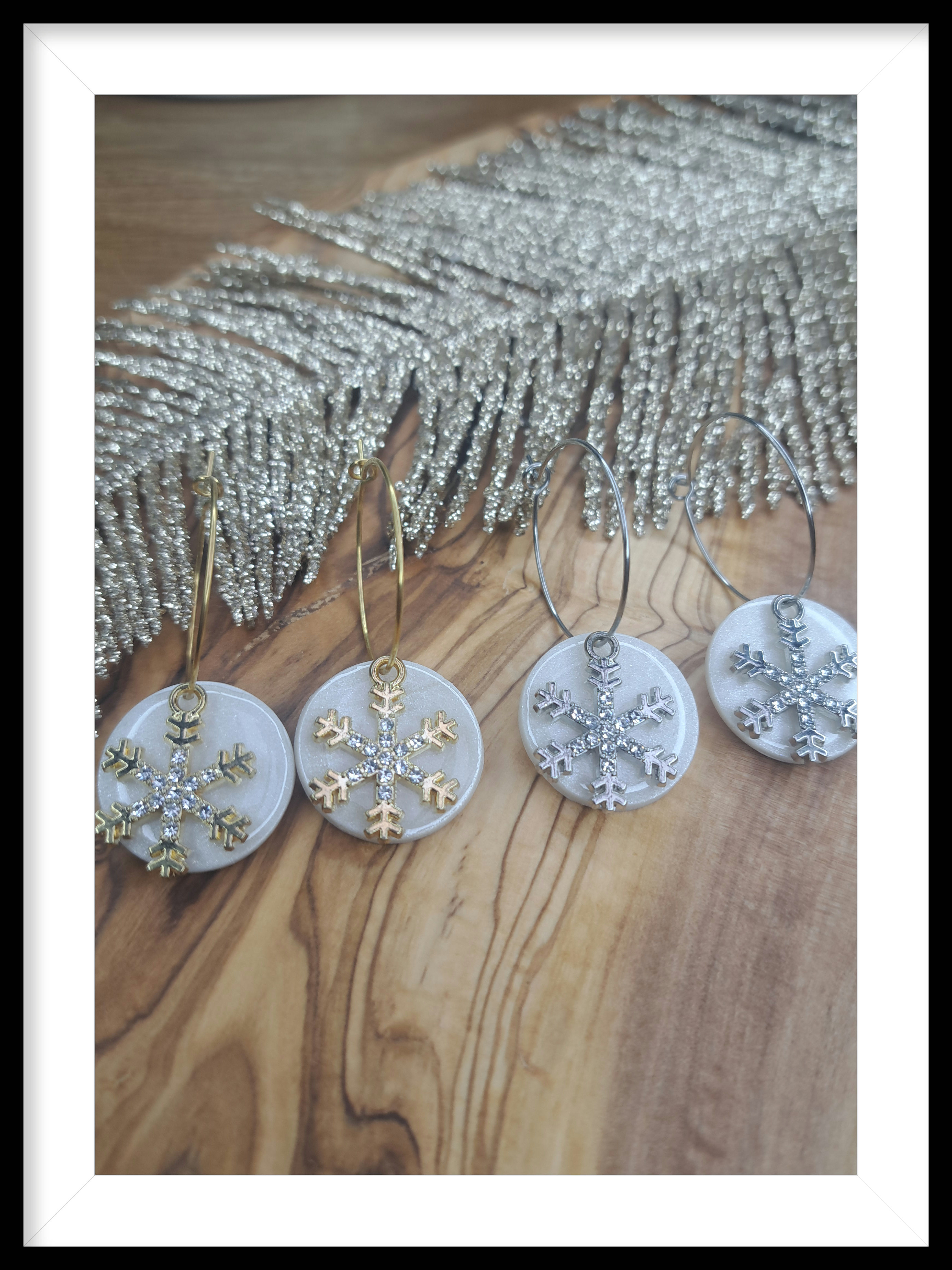 Cirkel snowflake hoops licht