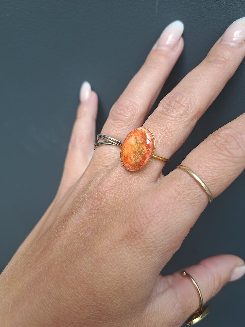 Thumbnail: Autumn ink ring oval