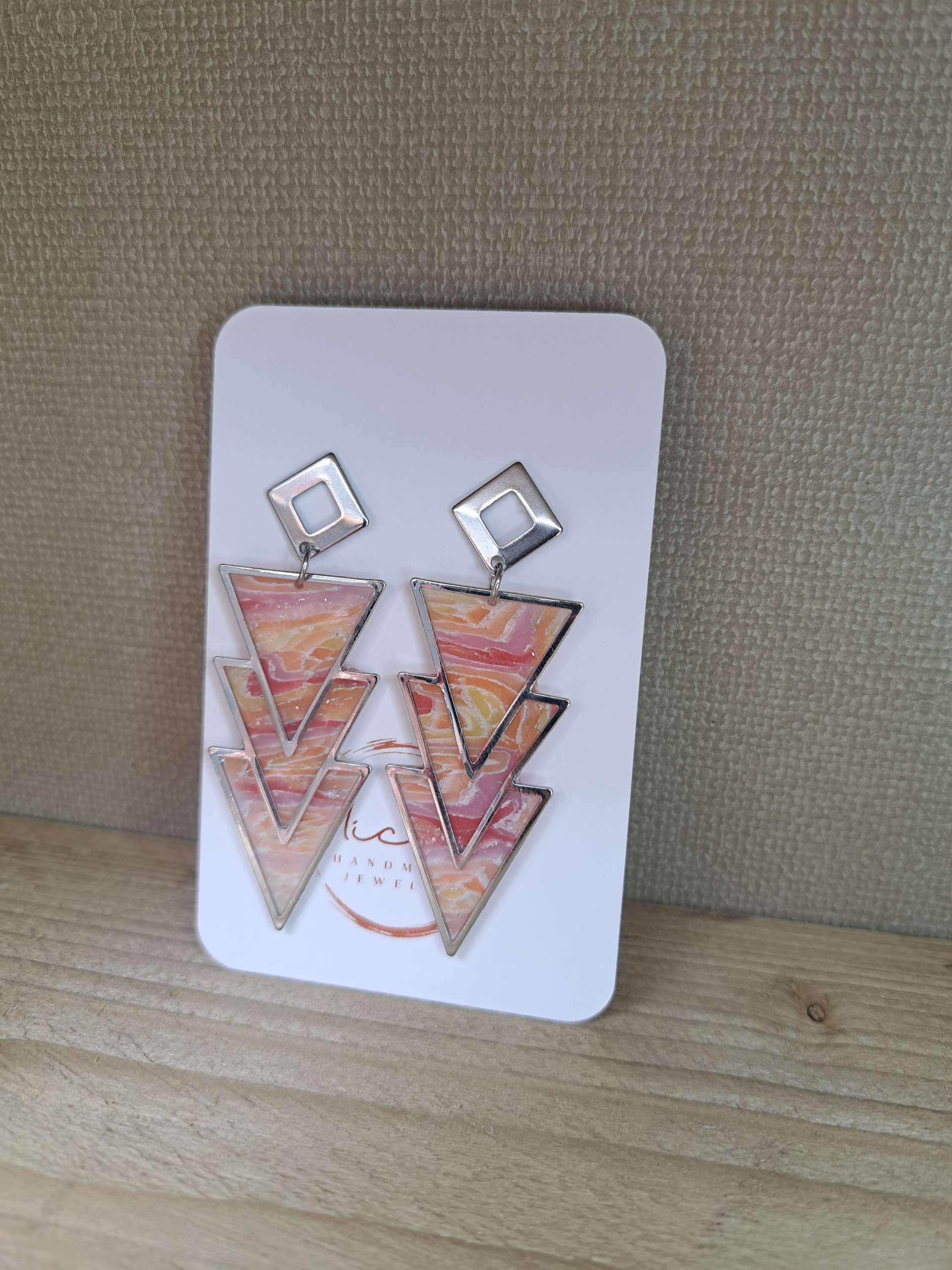 Pink/orange agaat collectie statements