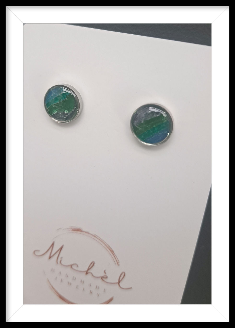 Thumbnail: Agaat collectie mini studs zilver 
