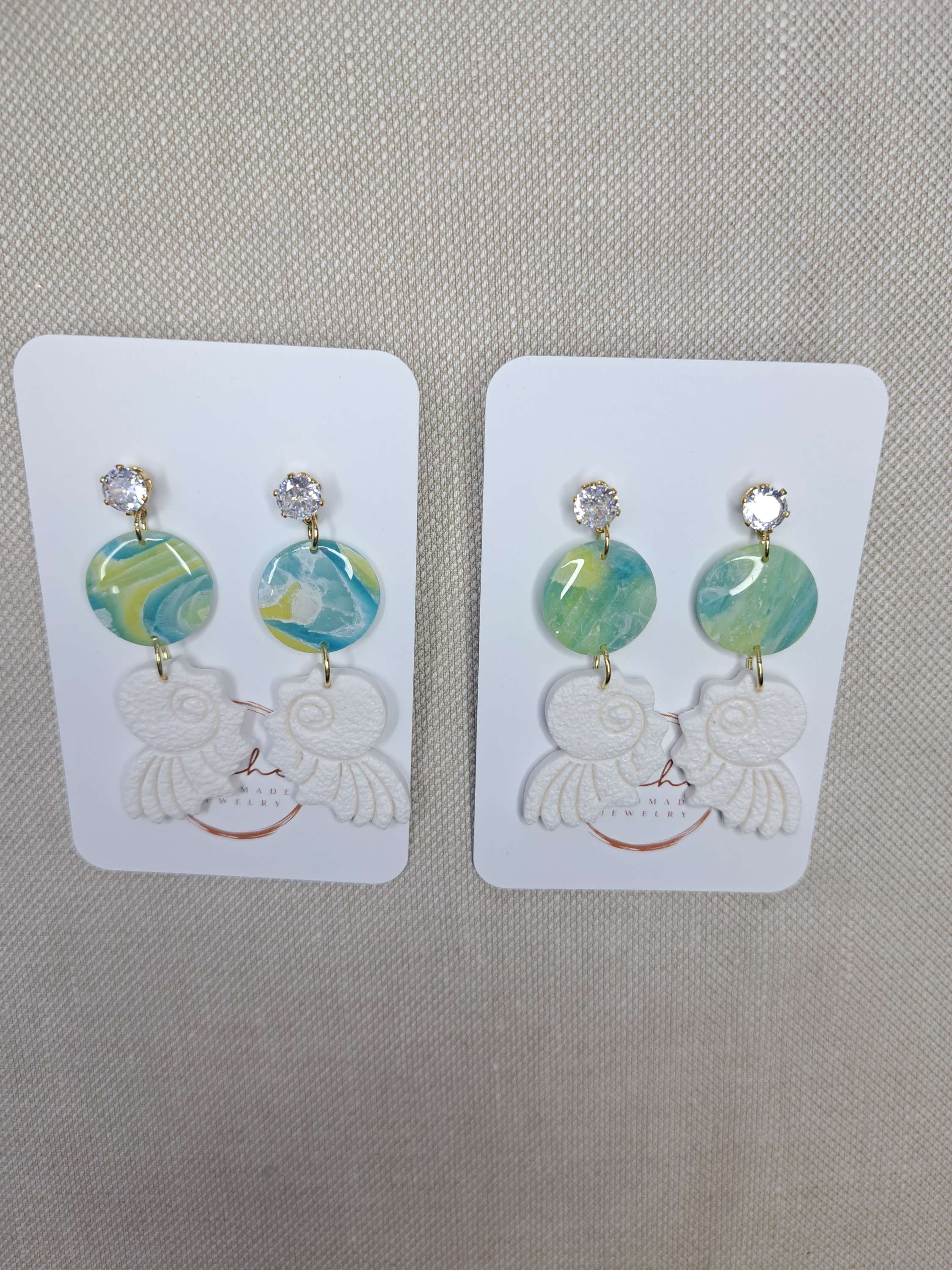 Spring agate collection white shell