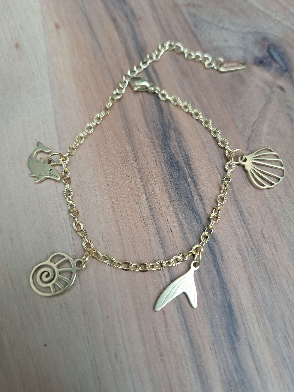 Thumbnail: Stainless steel bedelarmband – handgemaakt