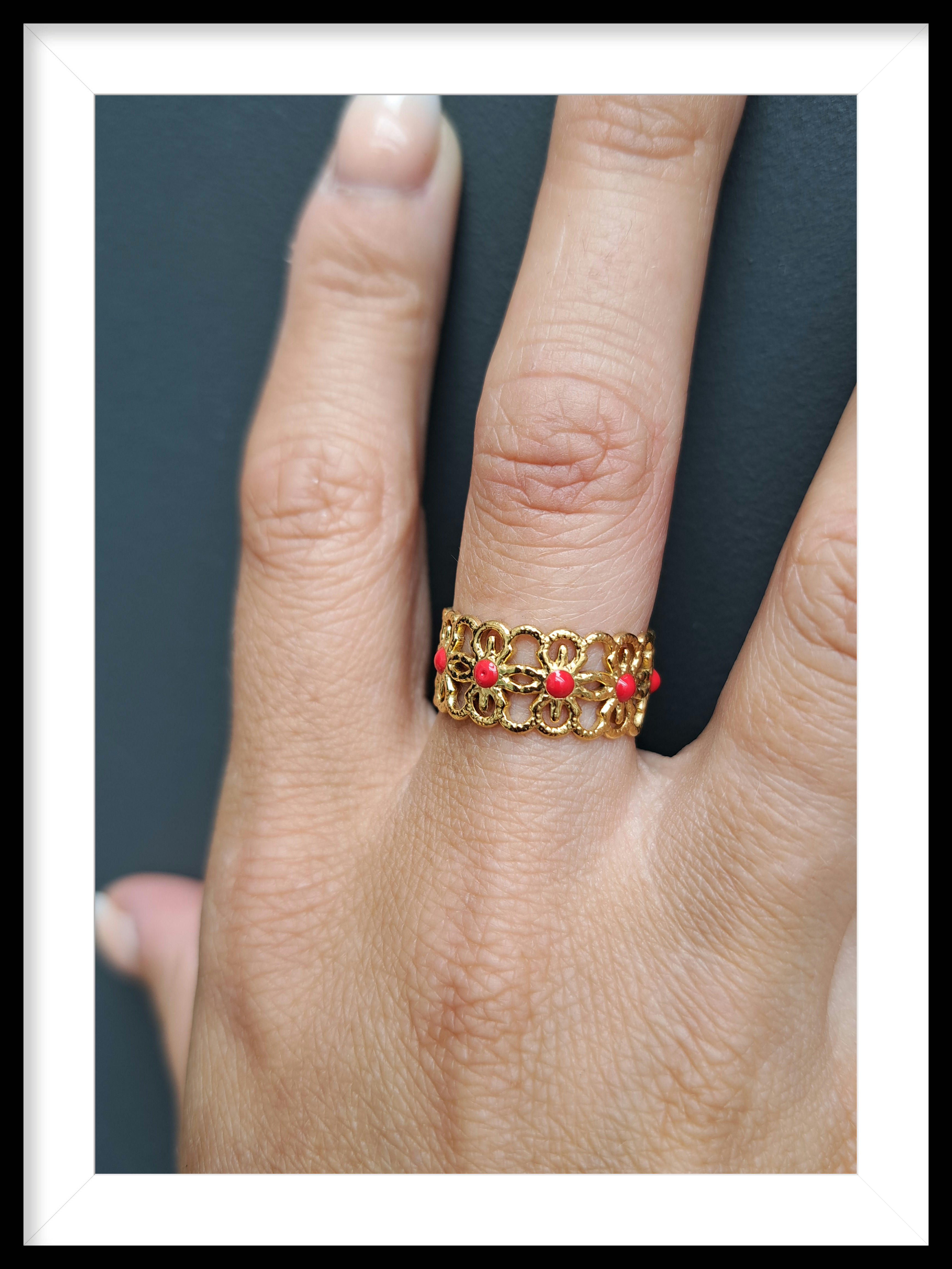 Stainless steel ring rode details
