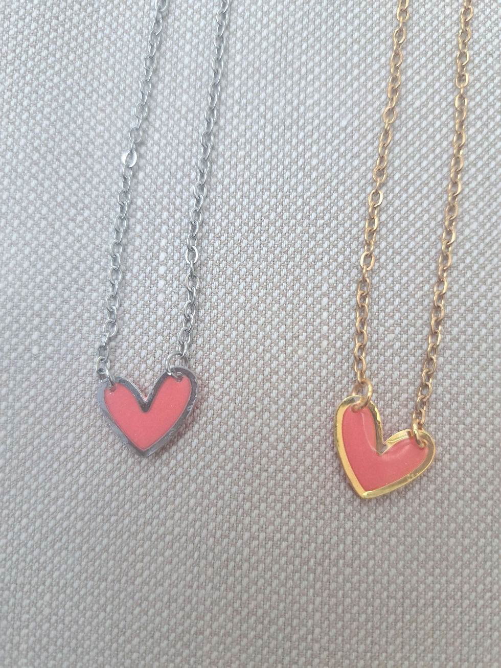 Thumbnail: Heart ketting stainless steel 