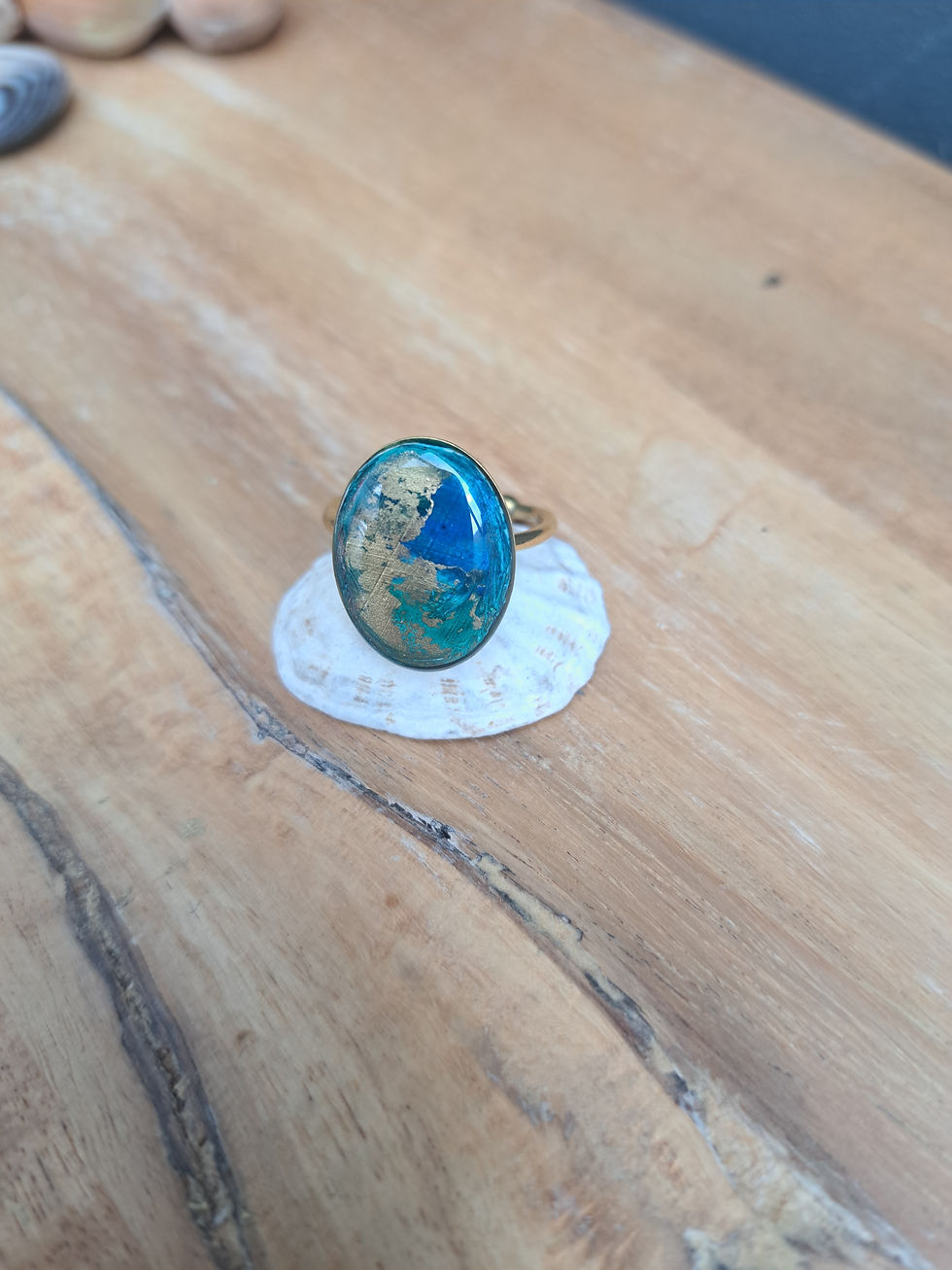 Thumbnail: Ring Green gold adjustable 