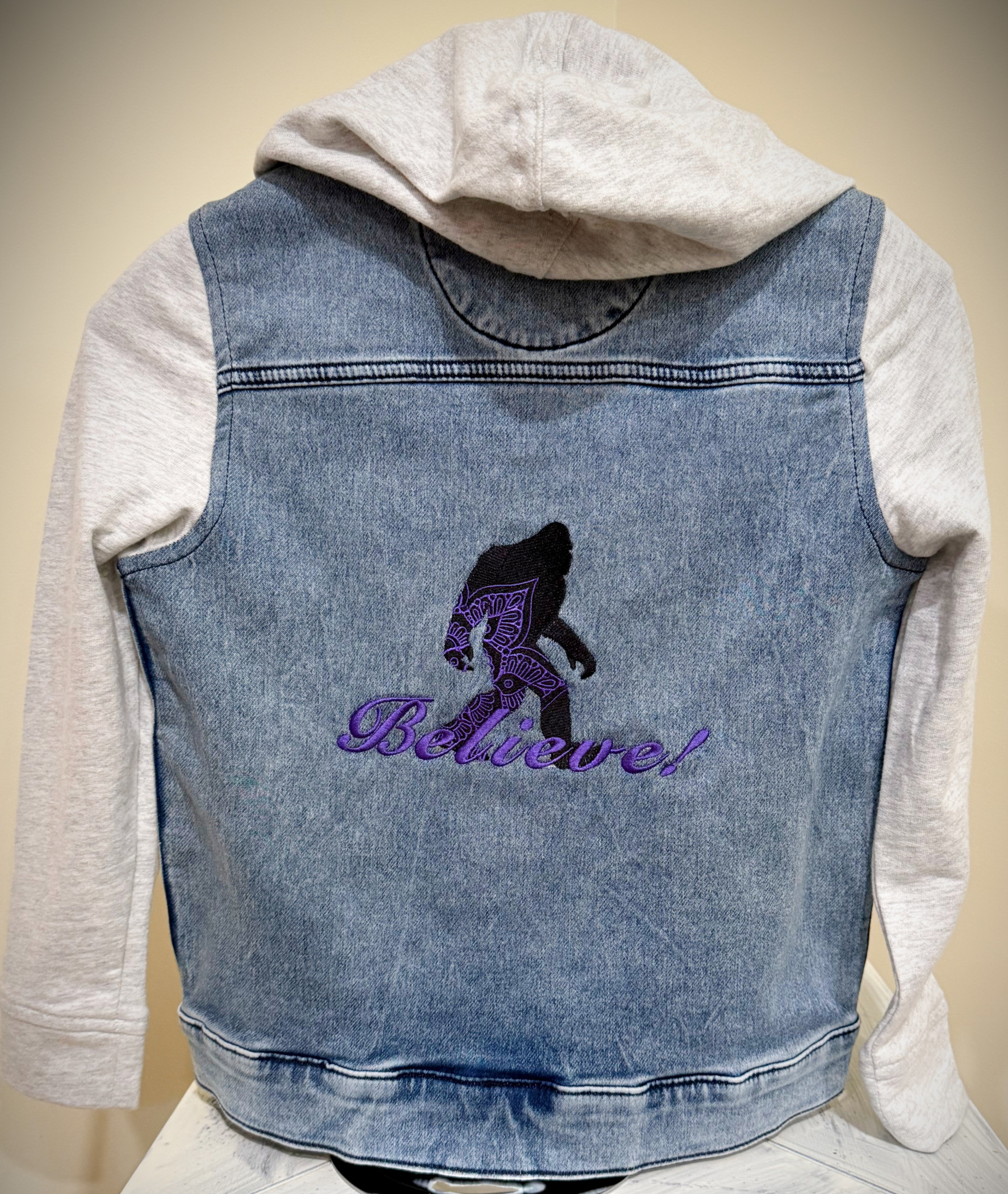 Denim Jacket with Hoodie