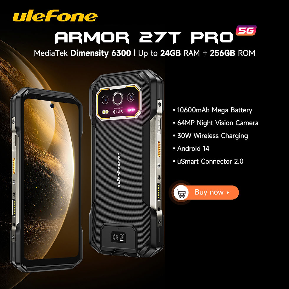 Ulefone Armor 27T Pro 5G Rugged Phone 10600mAh Smartphone Android 14 50MP+64MP N