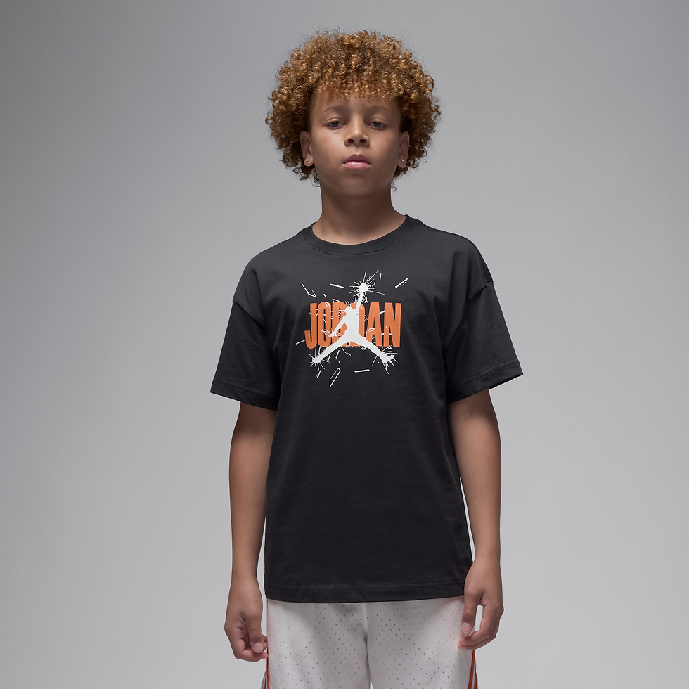 Playera para niños talla grande Jordan '85 Shatter - Negro
