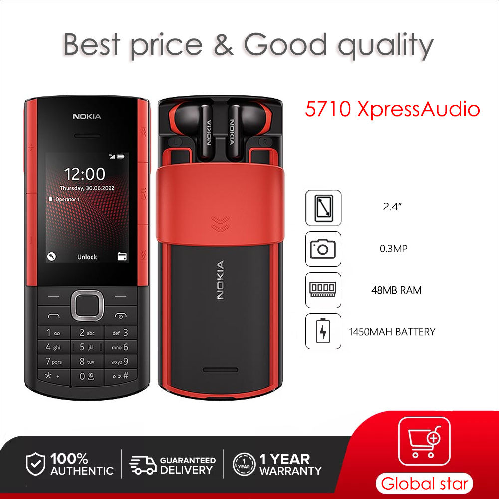 Original Unlocked 5710 XpressAudio 5710XA 4G Mobile Phone Russian Arabic Keyboar