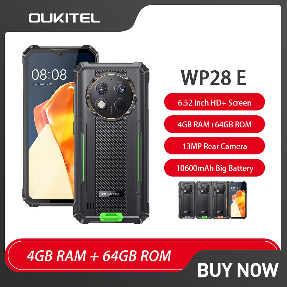 Oukitel WP28 E 4G Rugged Smartphone Android14 10600mAh Battery 4GB+64GB Mobile P
