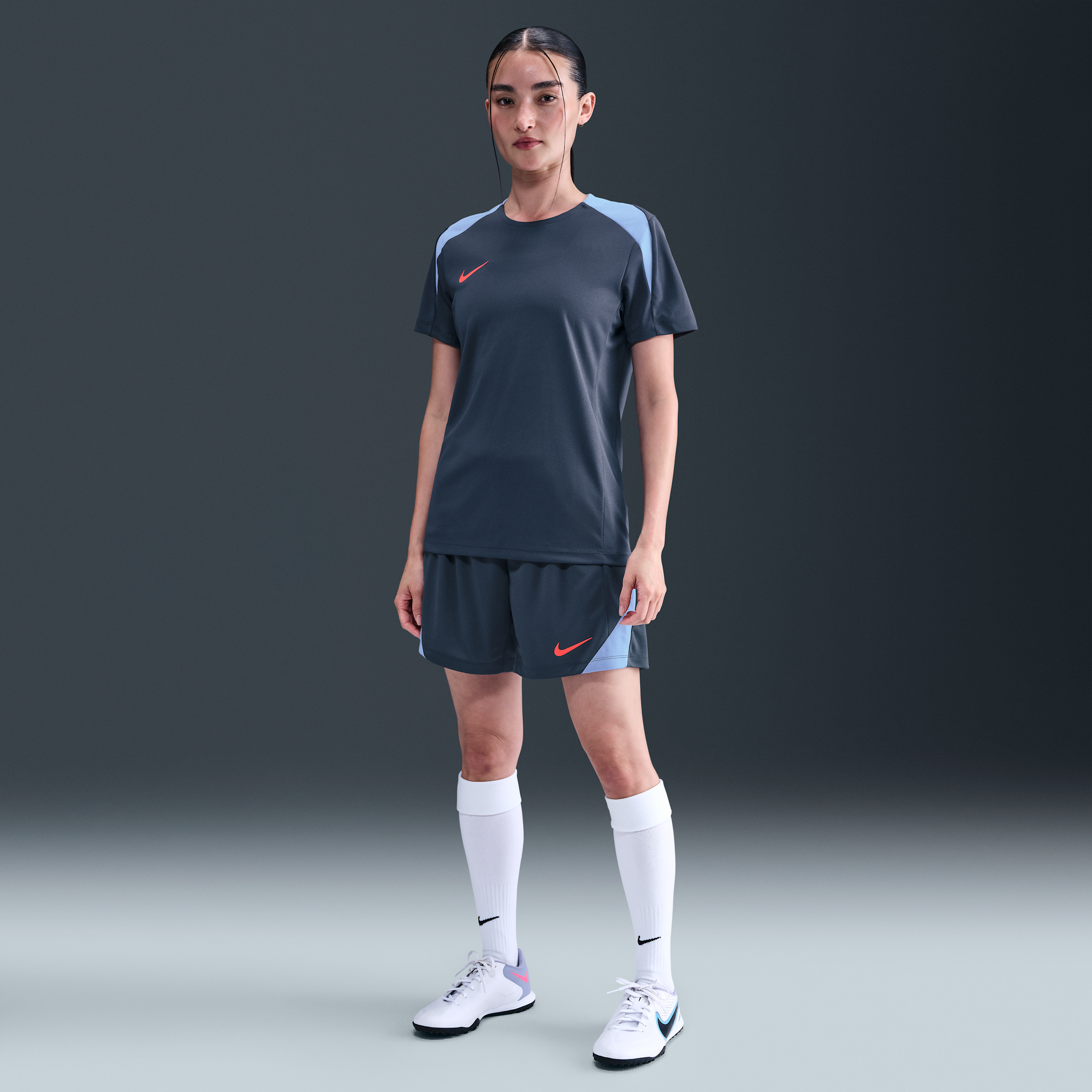 Shorts de fútbol Dri-FIT para mujer Nike Strike - Azul - 50% Poliéster reciclado