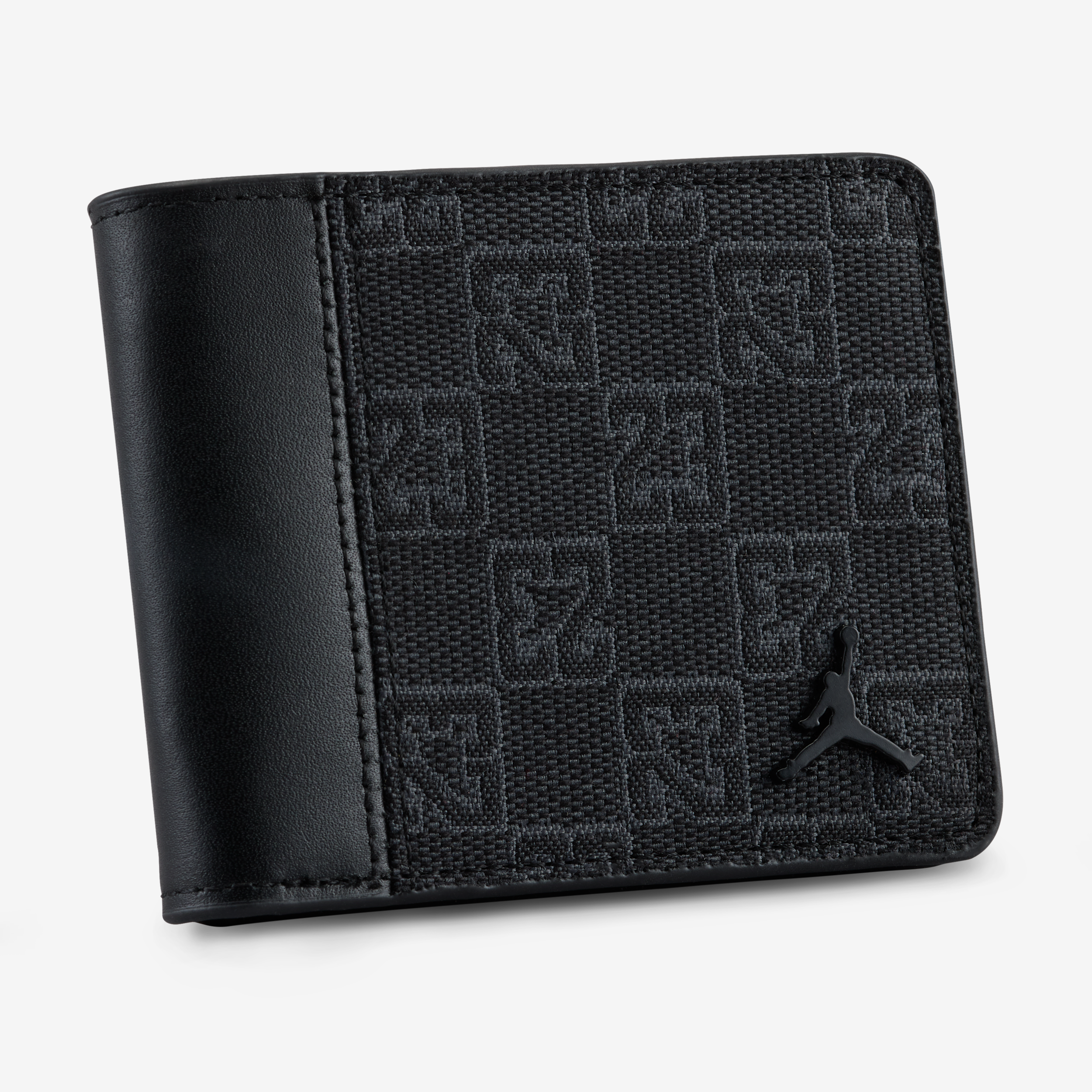 Cartera plegable con monograma para hombre Jordan - Negro
