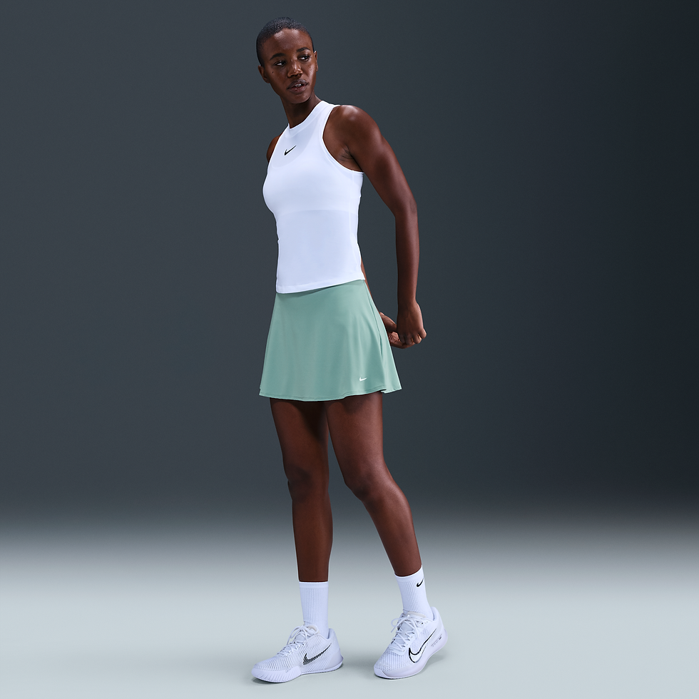 Falda de tenis Dri-FIT corta con volantes para mujer Nike Victory - Verde