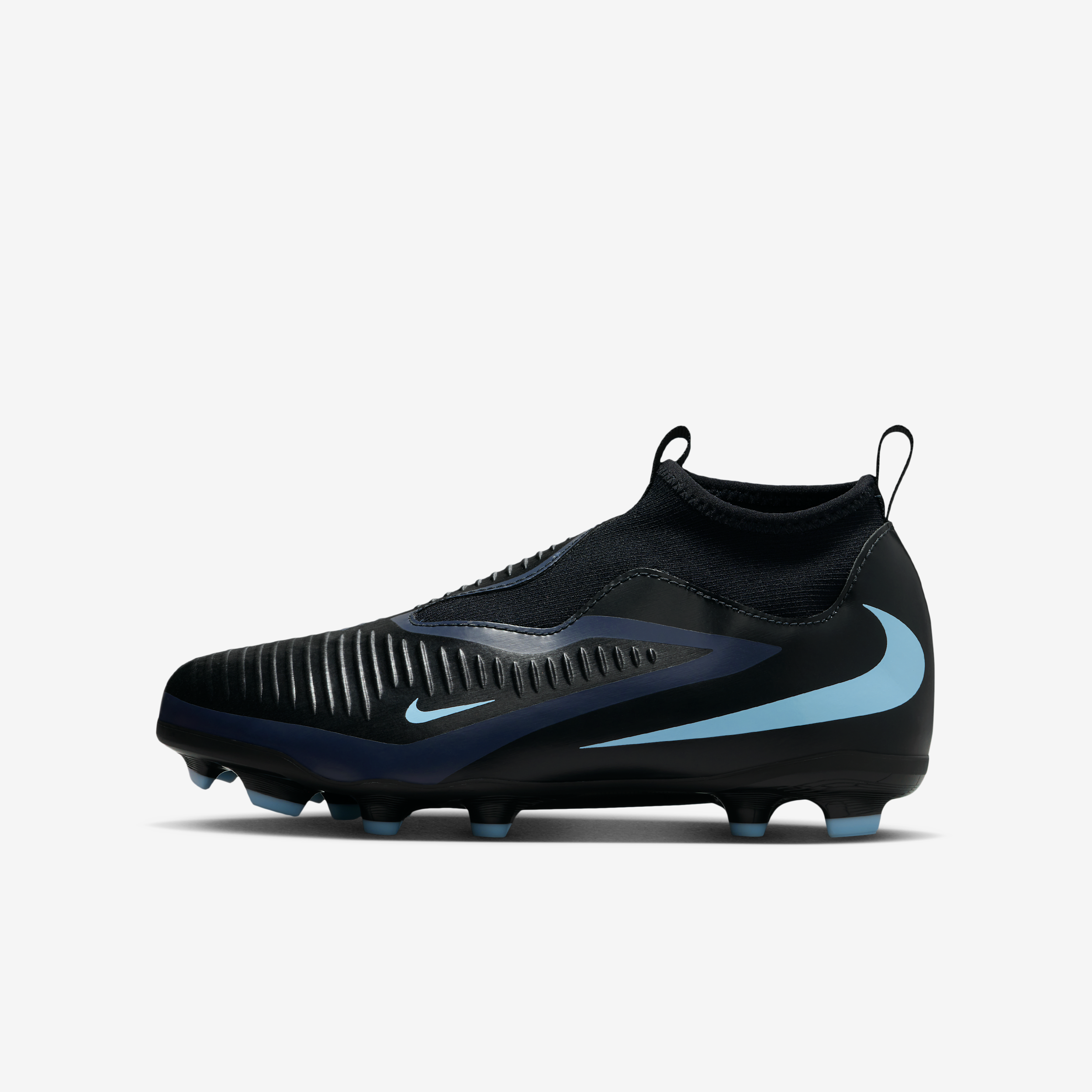 Tacos de fútbol para terrenos múltiples para niños grandes Nike Jr. Phantom 6 Hi