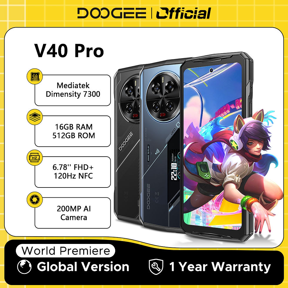 World Premiere DOOGEE V40 Pro 5G Rugged Phone 6.78" 16GB+512GB Gaming Phones Dim