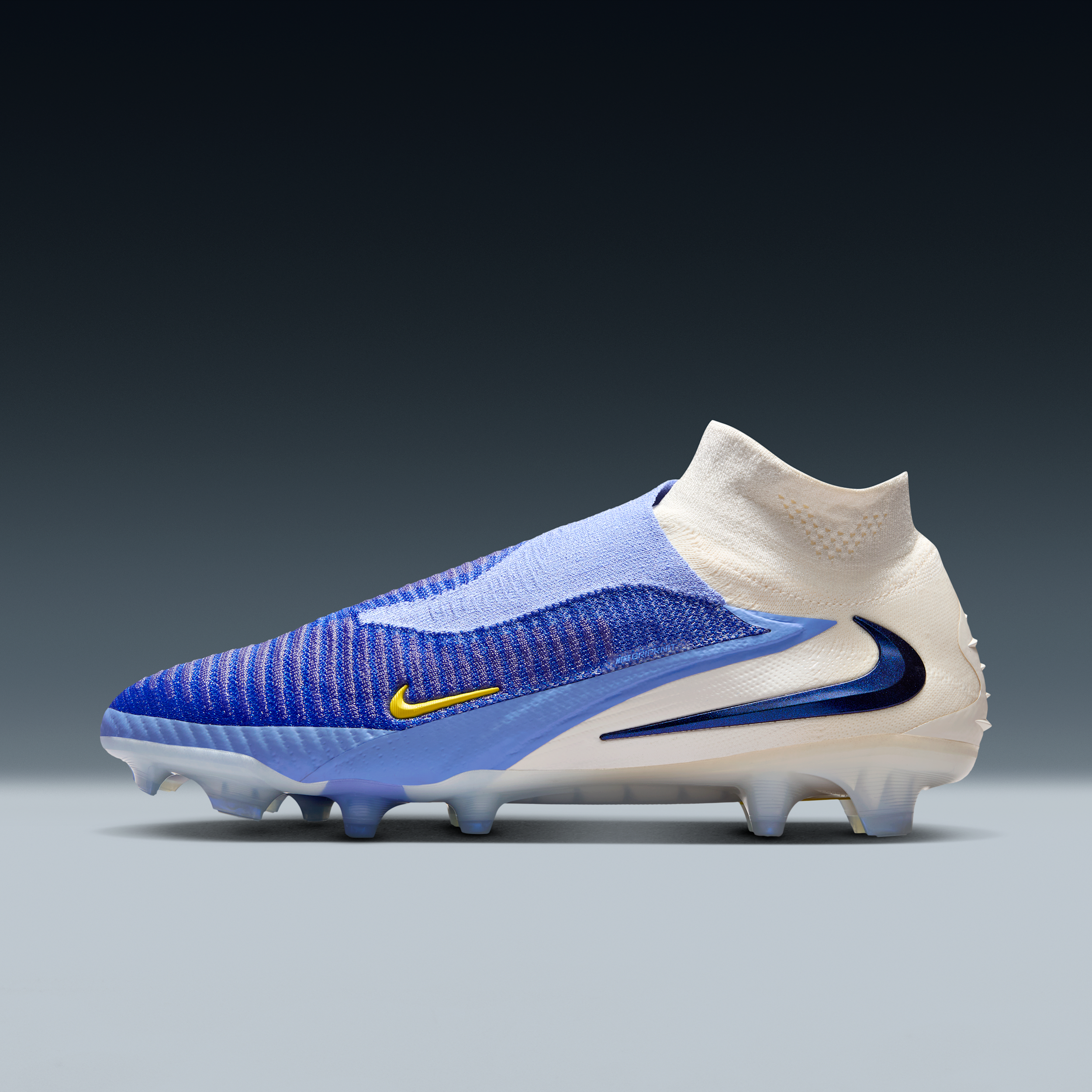 Tacos de f�tbol para terreno firme Nike Phantom 6 High Elite - Azul