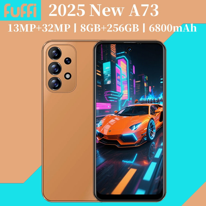 A73 Phone,Smartphone Android,6.8 inch,8GB RAM,256GB ROM,Dual SIM,Mobile phone,Go