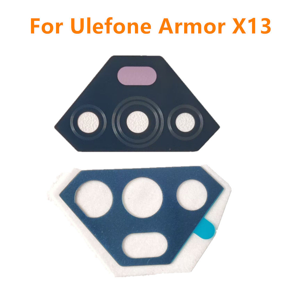 New Original For Ulefone Armor X13 Phone Rear Back Camera Lens Glass Spare Part