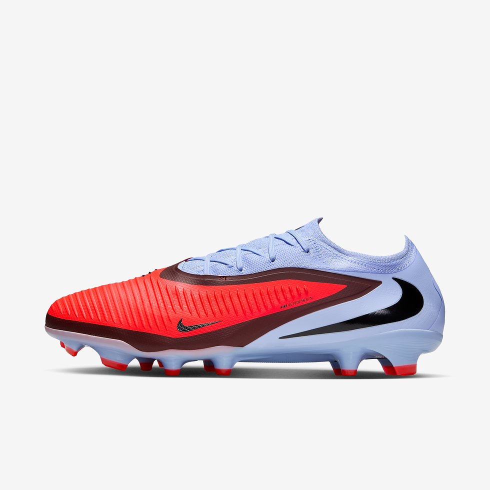 Tacos de fútbol para terreno firme Nike Phantom 6 Low Pro - Azul