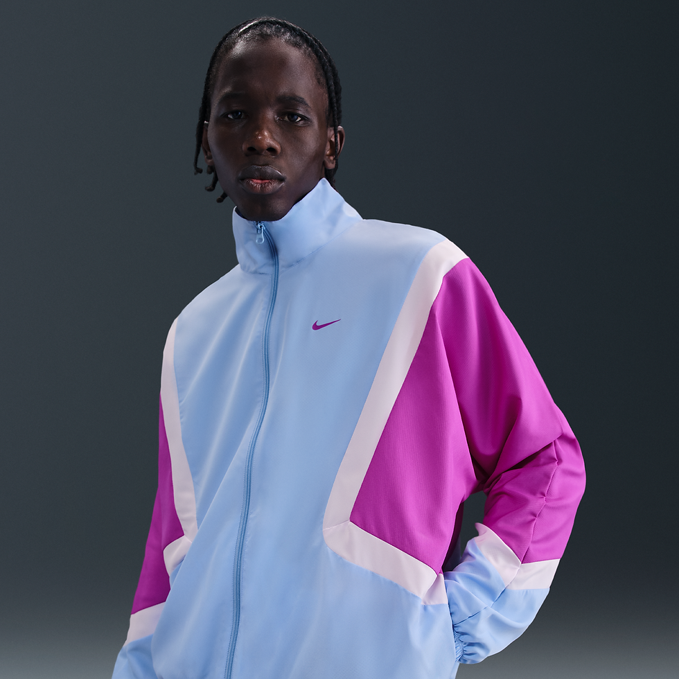 Chamarra de básquetbol de tejido Woven para hombre Nike Icon - Azul - 50% Poliés