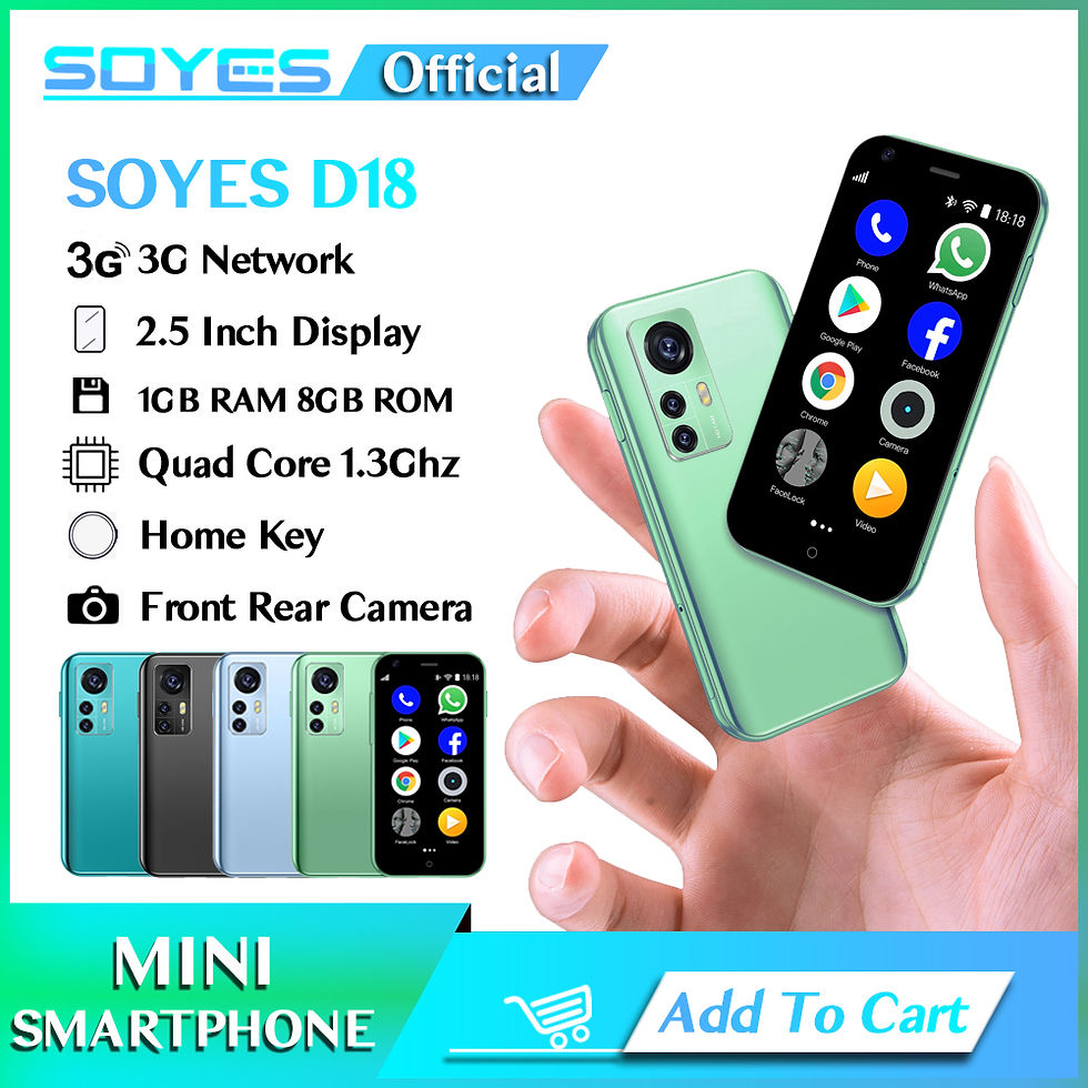 SOYES Mini Android Smartphone 1GB RAM 8GB ROM 2MP Rear Camera Dual SIM TF Card 1