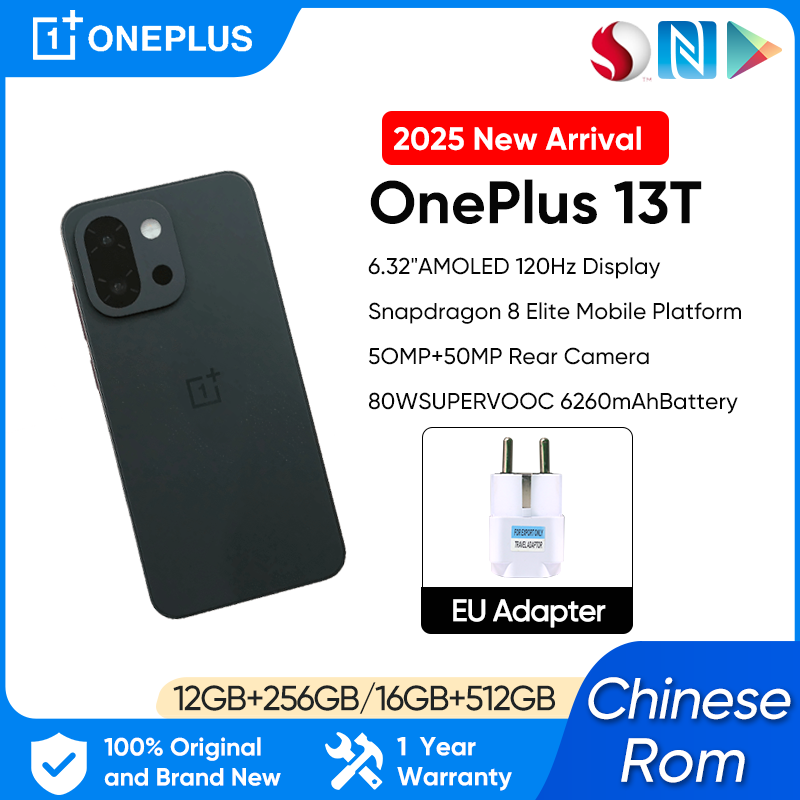 Unlocked OnePlus 13T 5G SmartPhone Snapdragon 8 Elite 6.32'' 120Hz OLED DisPlay