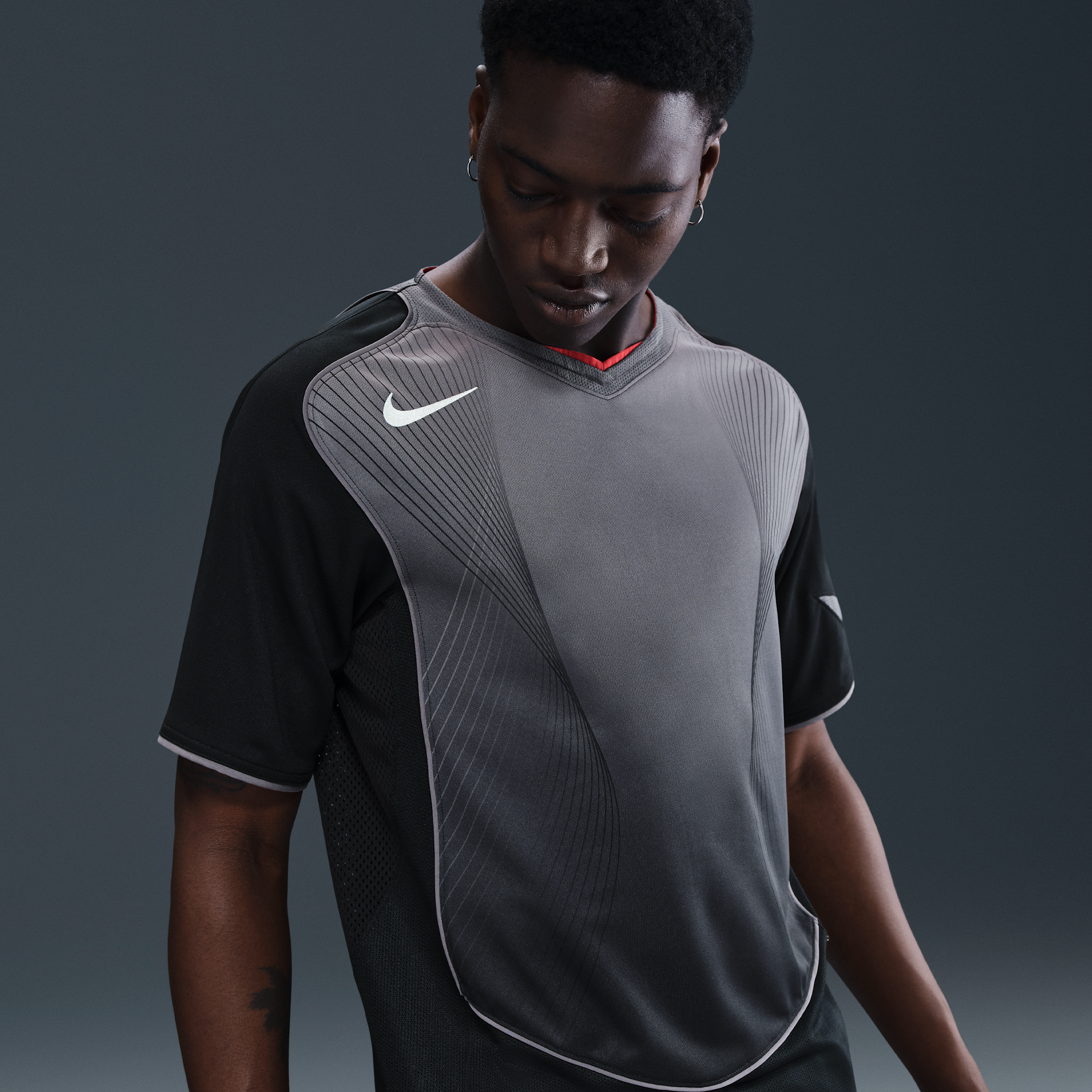 Jersey de f�tbol de manga corta Dri-FIT para hombre Nike Total 90 - Negro