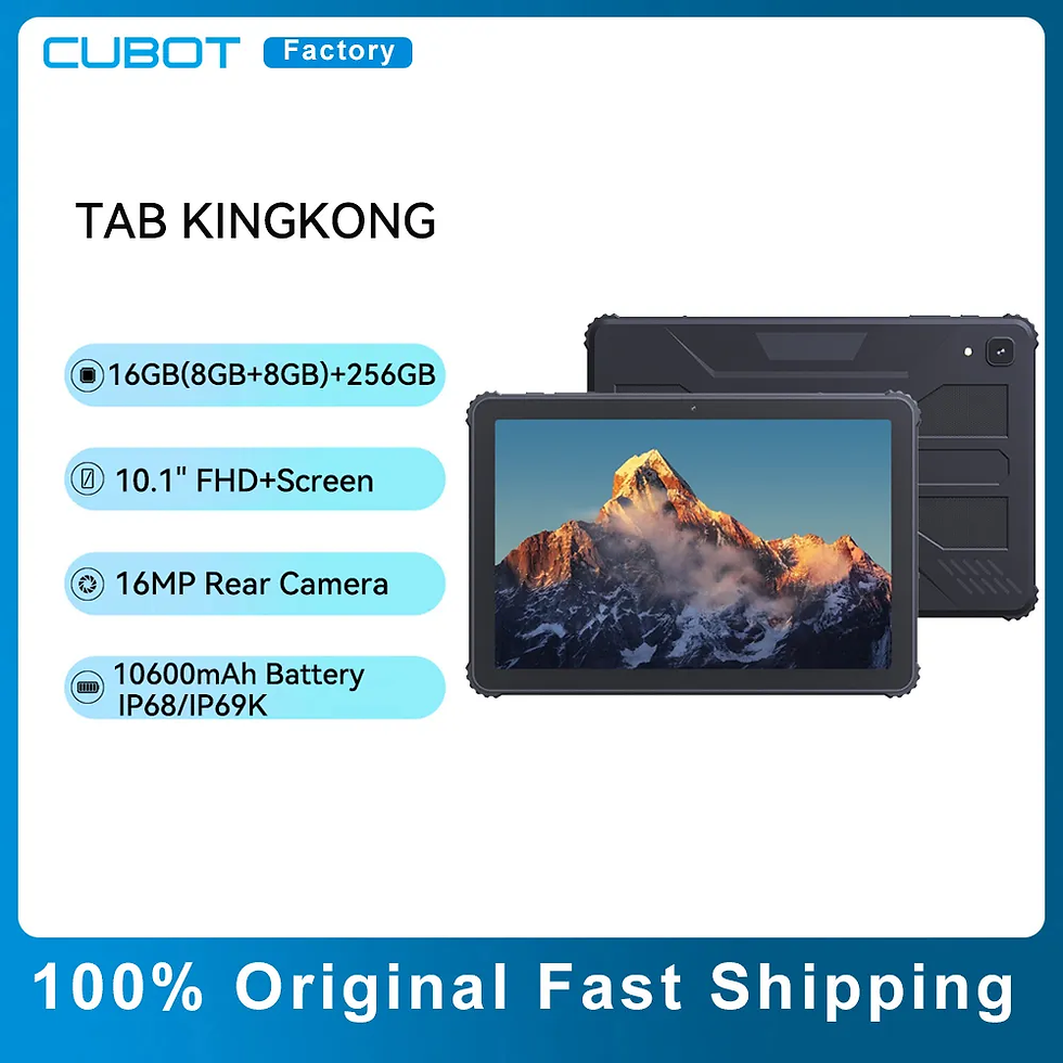 Cubot TAB KINGKONG Rugged Tablet 10.1" Android 13 16GB(8GB+8GB Extended)+256GB M