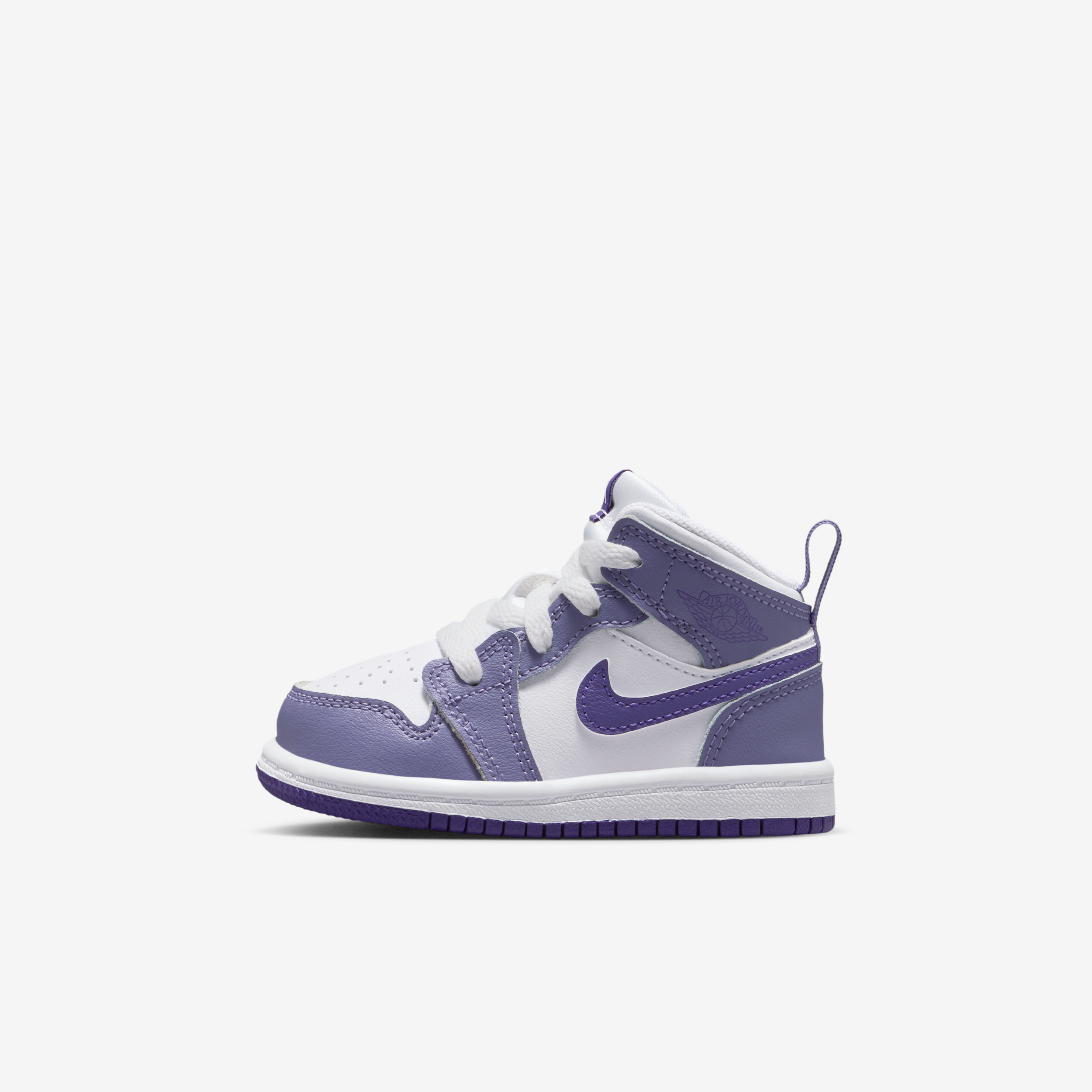 Tenis para bebé e infantil Jordan 1 Mid - Morado
