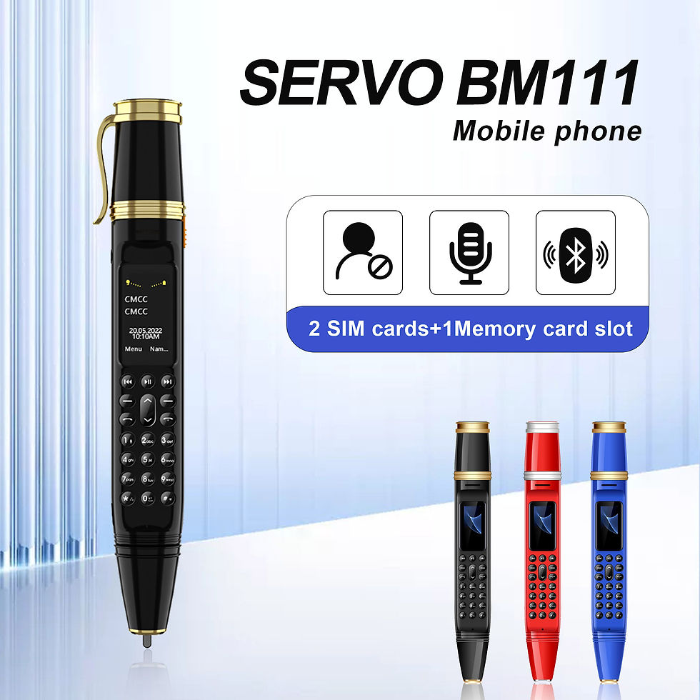 SERVO K07 Plus mini Mobile Phone Pen Dual SIM Camera Fan Bluetooth Dialer Radio