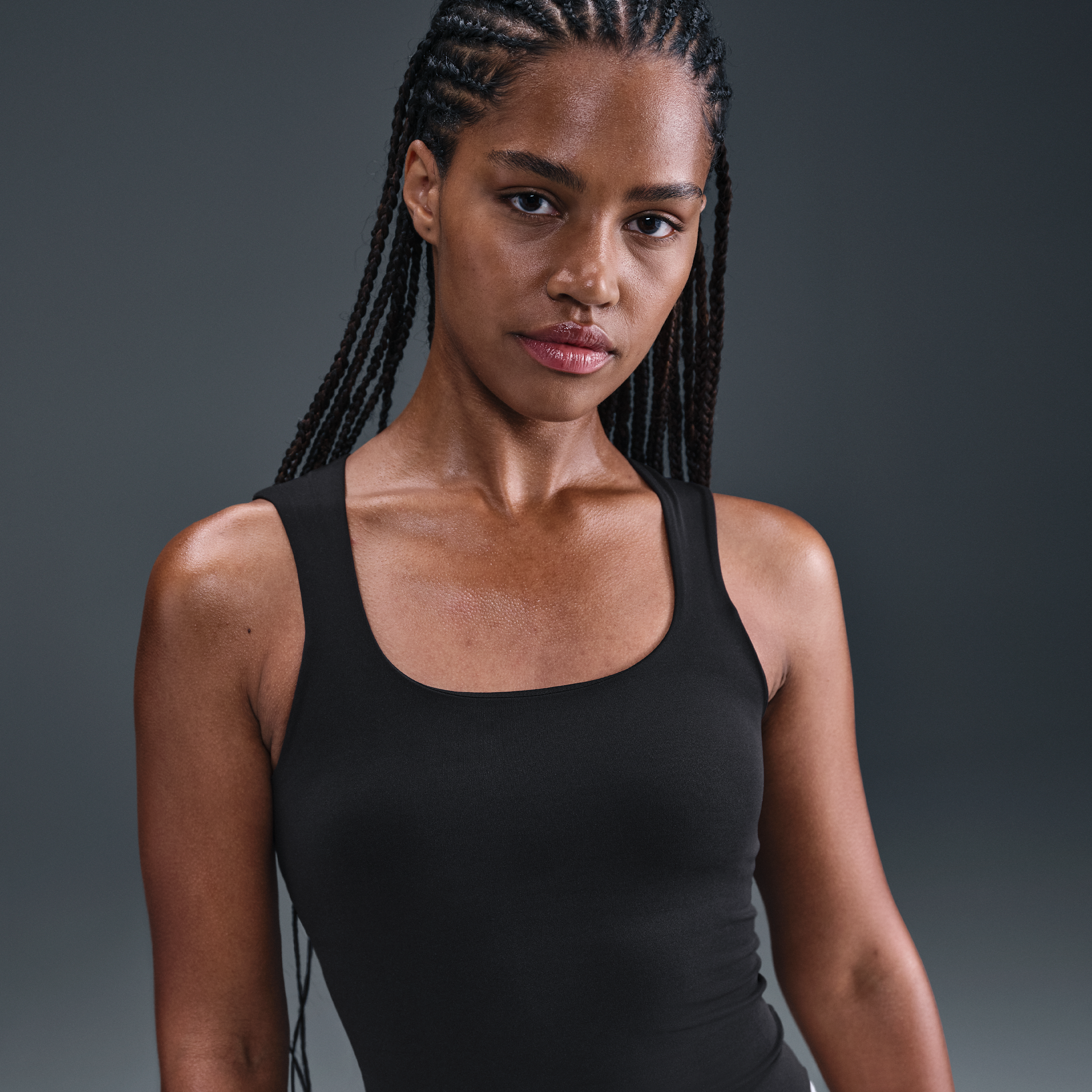 Camiseta de tirantes Dri-FIT para mujer Nike Zenvy - Negro