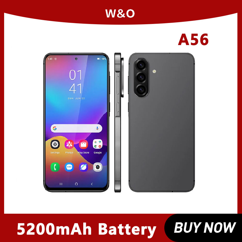 Global Version Smartphone W&O A56 4G Android 14 Dual SIM 6.7 Inch HD+ 8GB+128GB