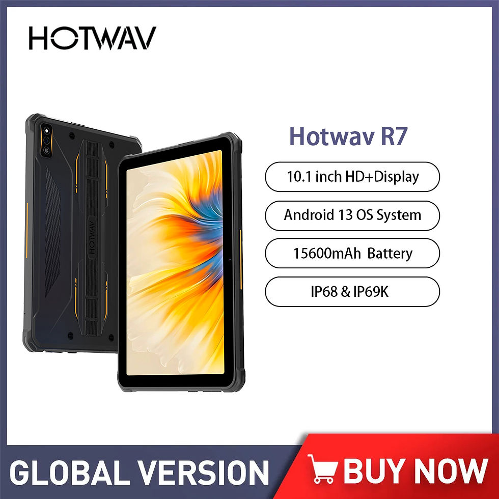 HOTWAV R7 Rugged Tablets Android 13 15600mAh Battery Pad 10.1'' HD+ 12GB(6+6) 25