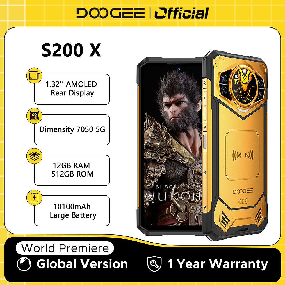 World Premiere DOOGEE S200 X 5G 12GB 512GB Rugged Phone MTK Dimensity 7050 10100