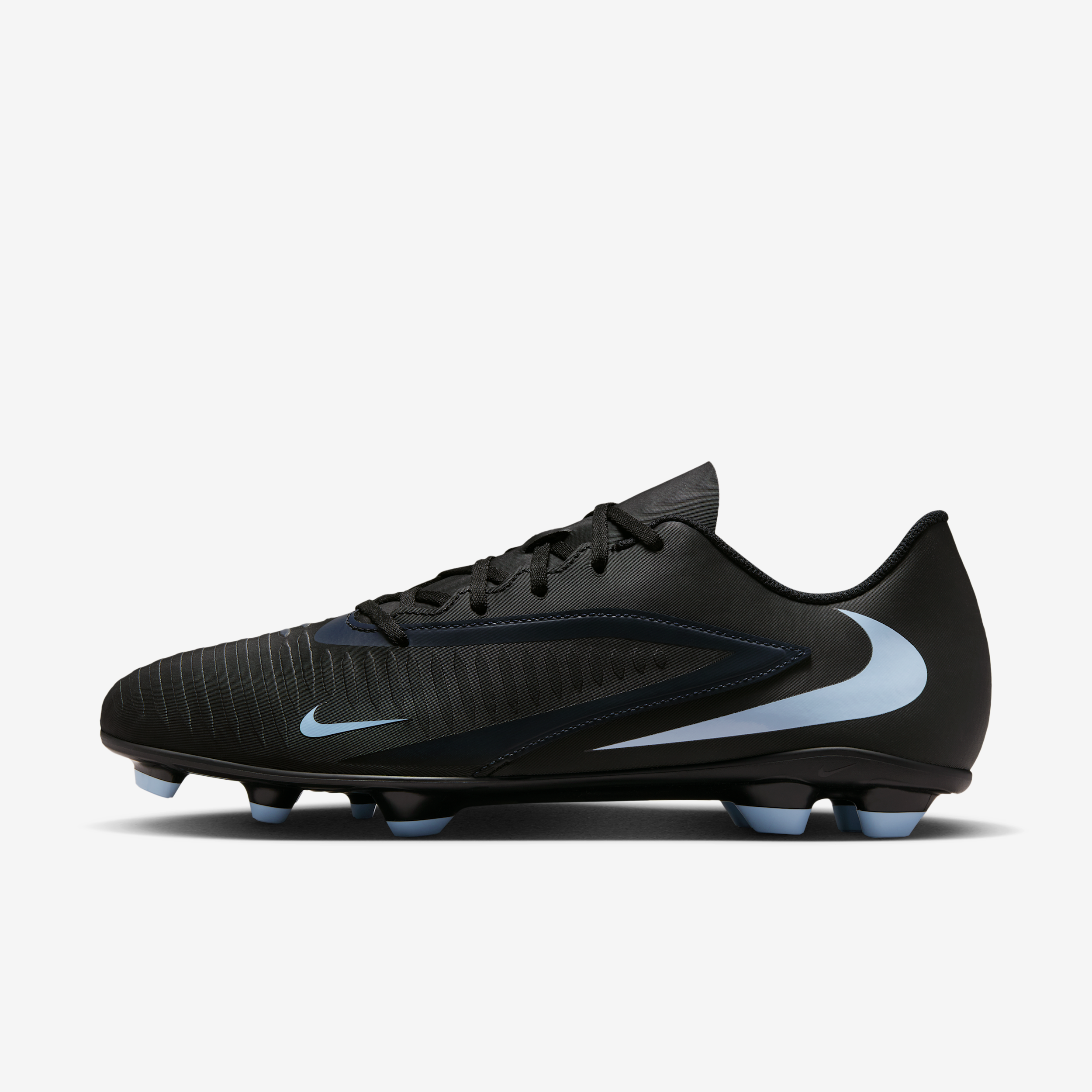 Tacos de f�tbol para terrenos m�ltiples Nike Phantom 6 Low Club - Negro
