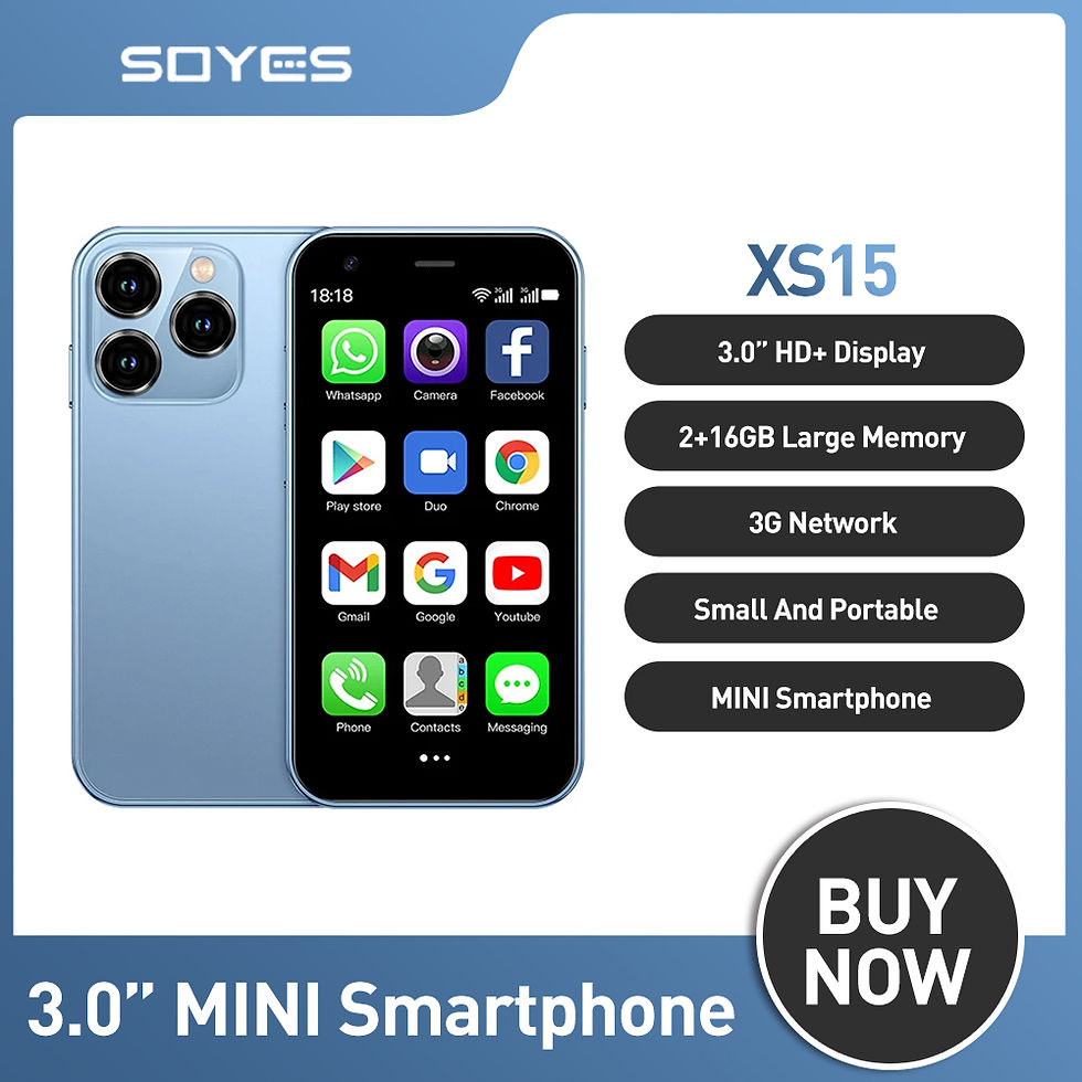 SOYES XS15 Ultra-thin 3.0Inch Small Phone 2GB+16GB Android 8.1 Dual SIM Standby