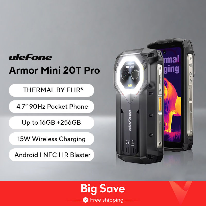 ã€World Premiere】Ulefone Armor Mini 20T Pro 5G 4.7" Display Rugged Phone LED