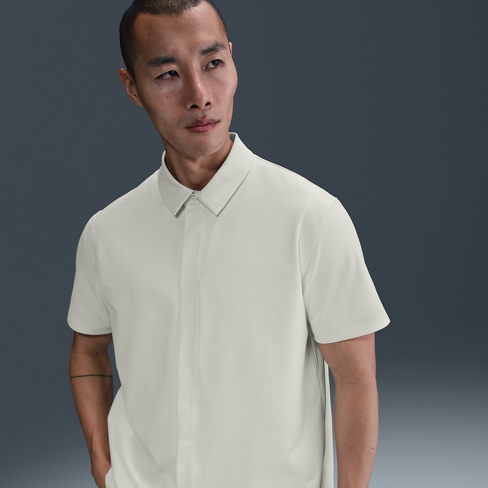 Camisa con botones de manga corta Dri-FIT para hombre Nike 24.7 PerfectStretch -