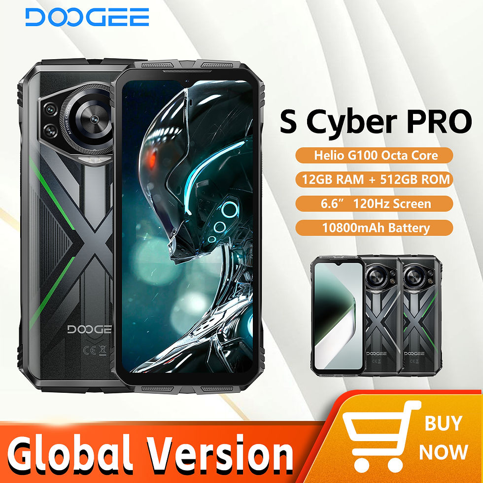 DOOGEE S Cyber Pro Rugged Phone 12GB 512GB Helio G100 6.6'' FHD+ 120Hz IPS 10800