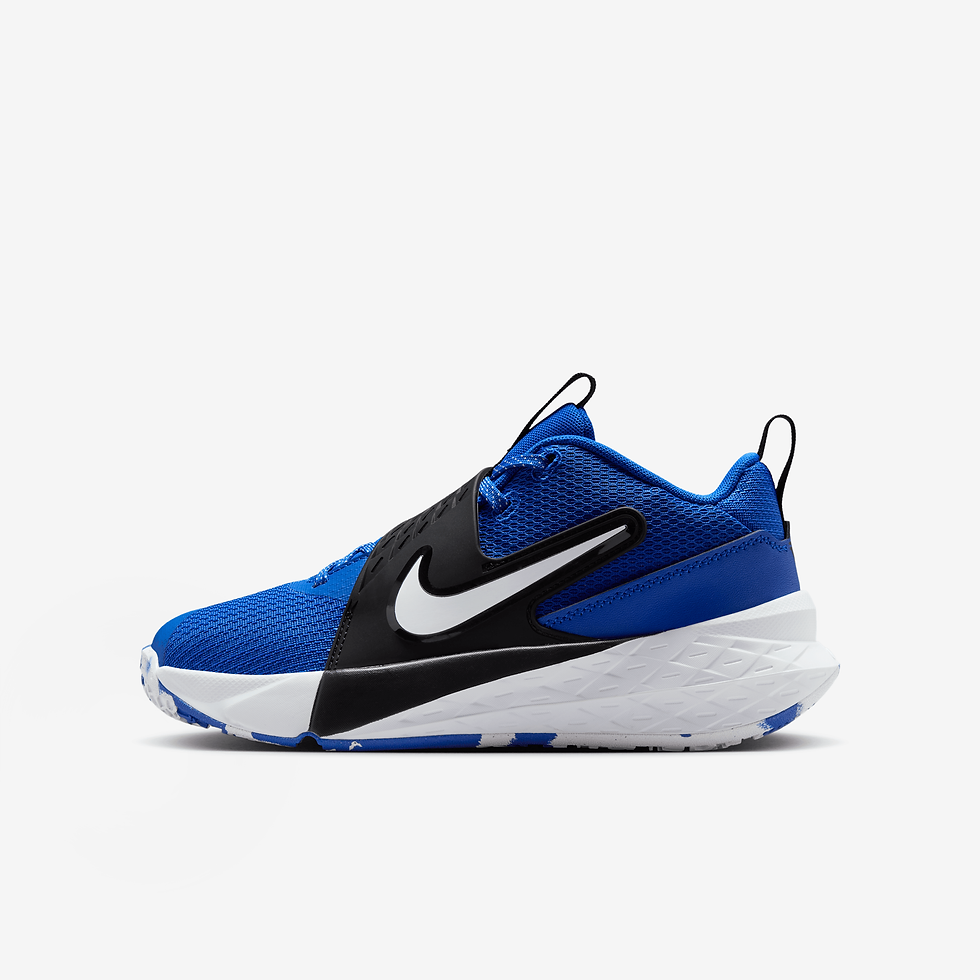 Nike Team Hustle D 12 Tenis de básquetbol para niños grandes - Azul