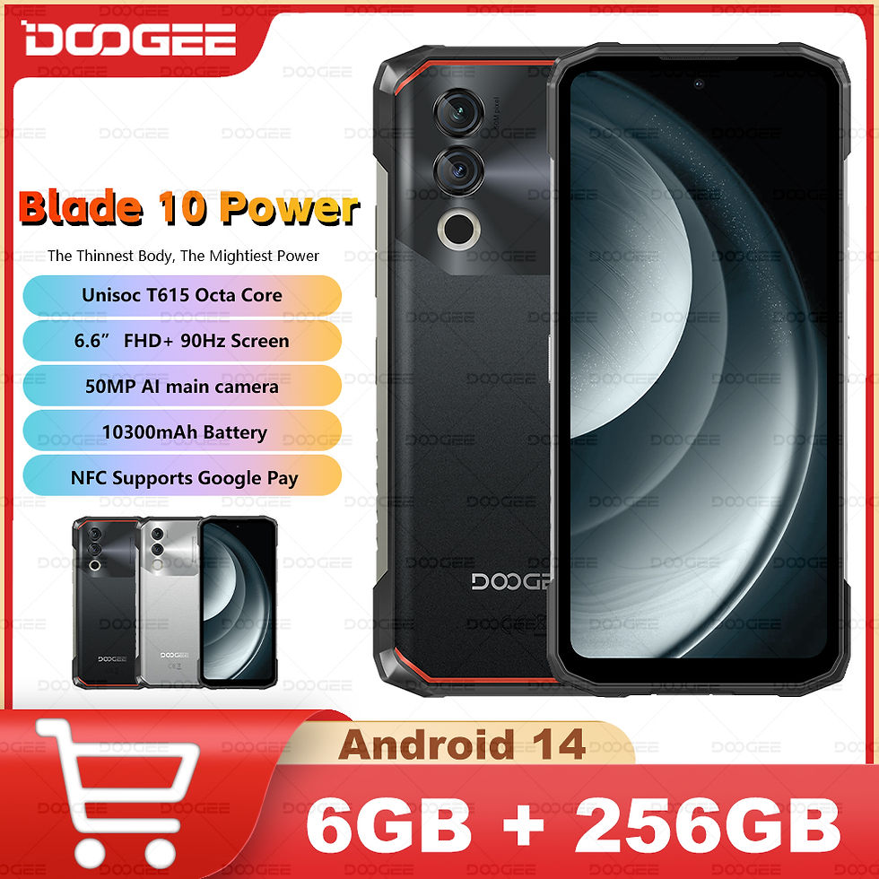 Global Version DOOGEE Blade10 Power Rugged Phone 10300mAh 6GB+256GB 6.6'' HD+ 90