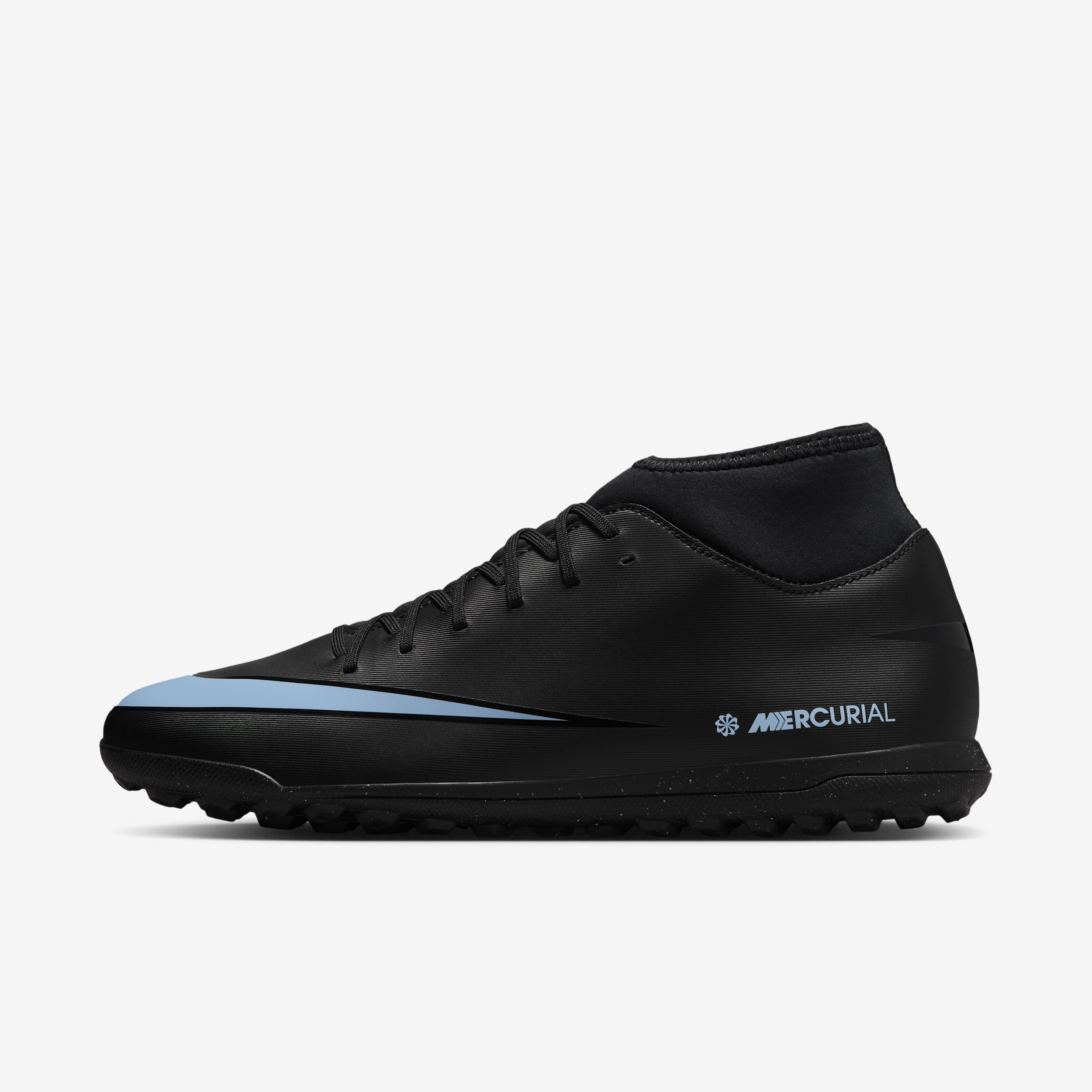 Tacos de fútbol para pasto sintético (turf) de corte high Nike Mercurial Superfl