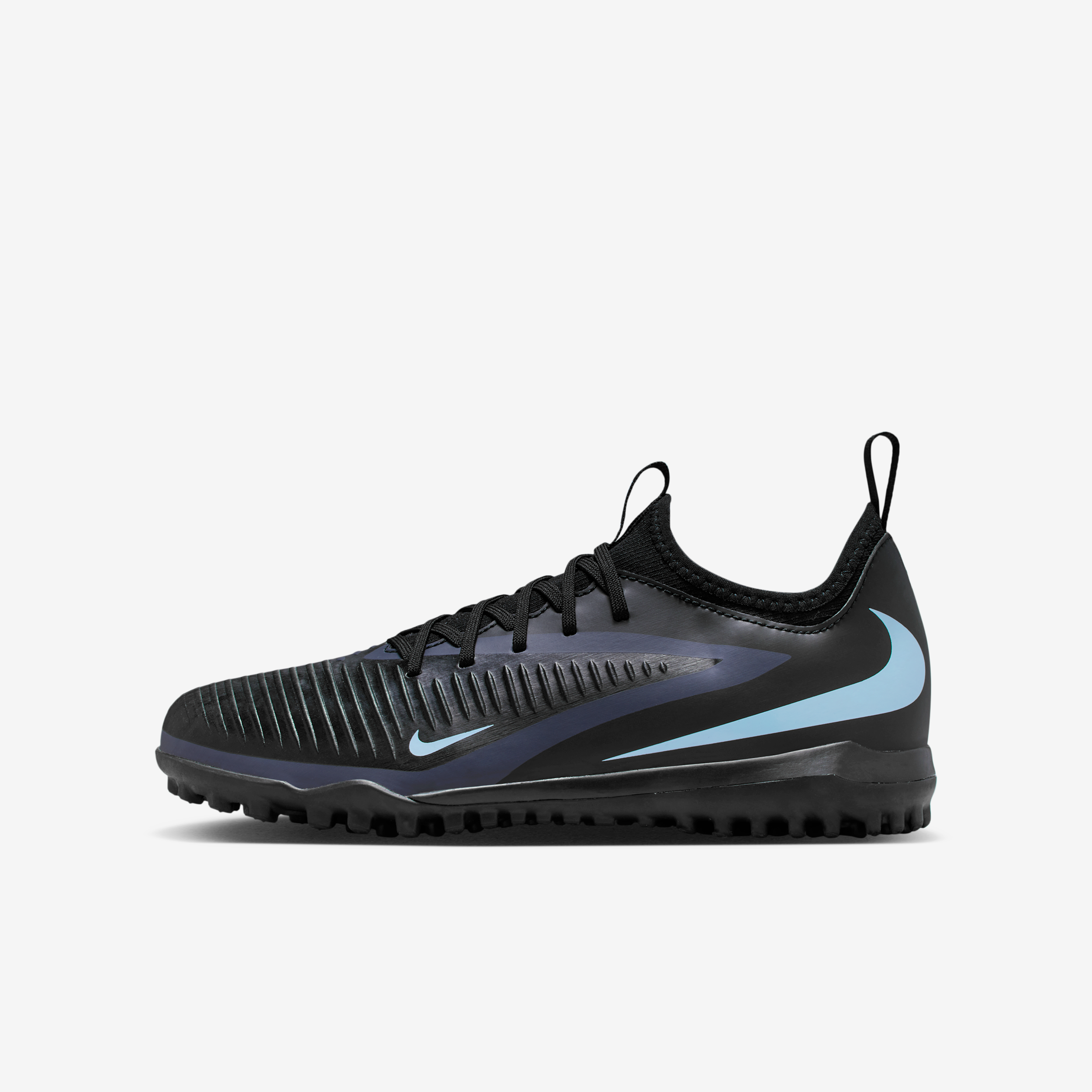 Tacos de fútbol para pasto sintético (turf) para niños grandes Nike Jr. Phantom